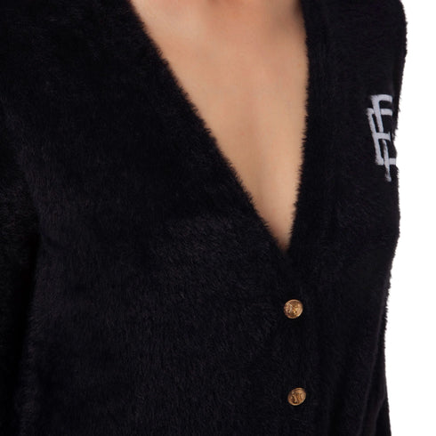 Cardigan Donna in maglia Nero burro Elisabetta Franchi- Francavilla Moda